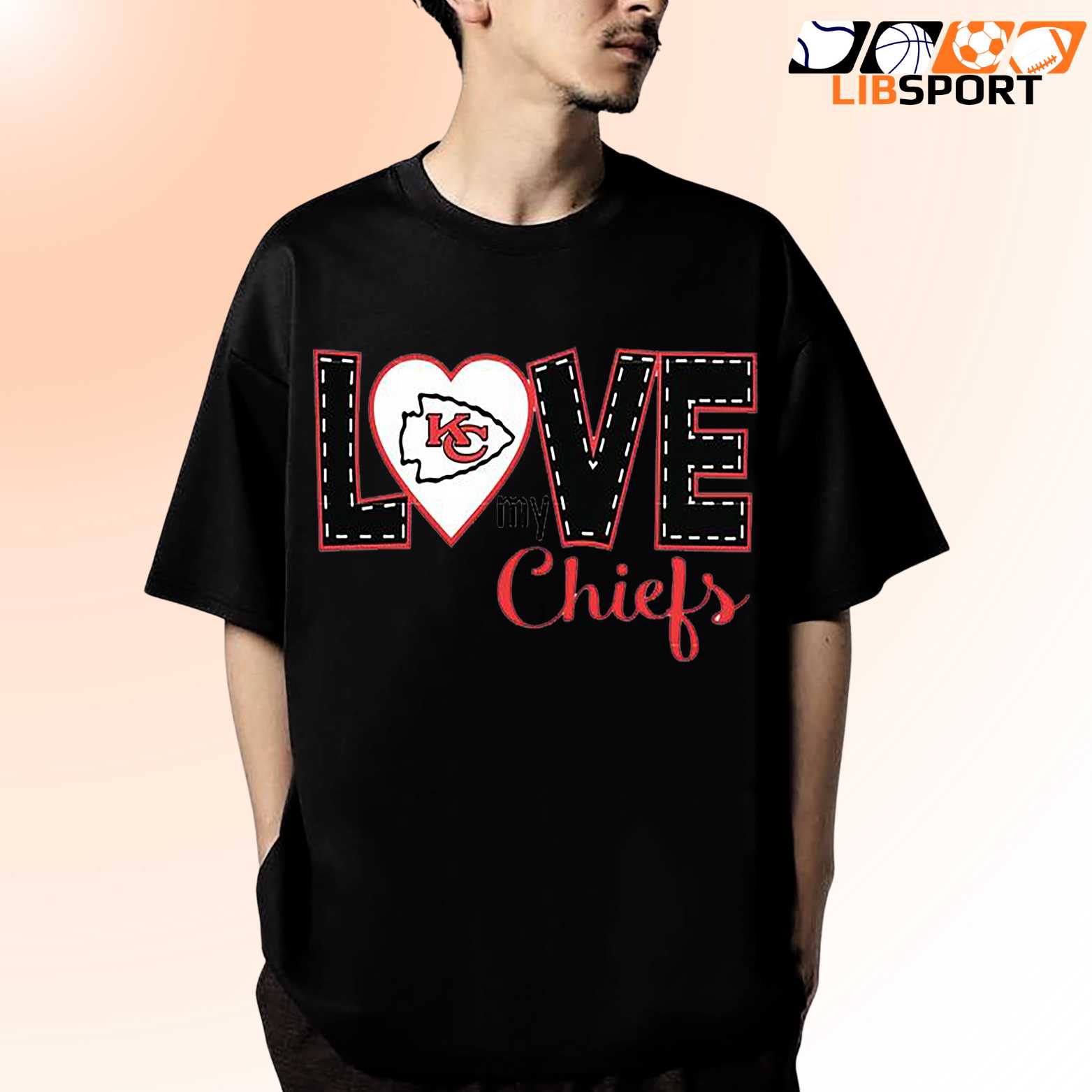 Love The Kansas City Chiefs T Shirt, Game Day Fan Tee, Unisex Football Merch